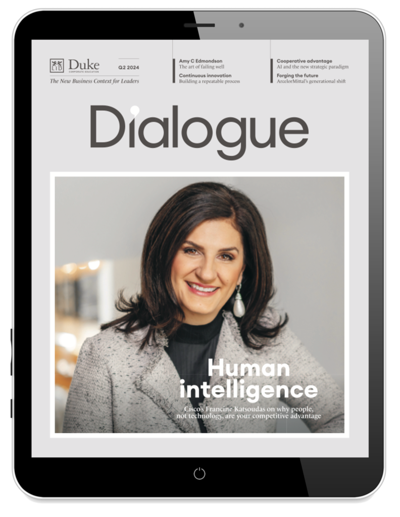 Dialogue cover shown on an iPad Q2 2024